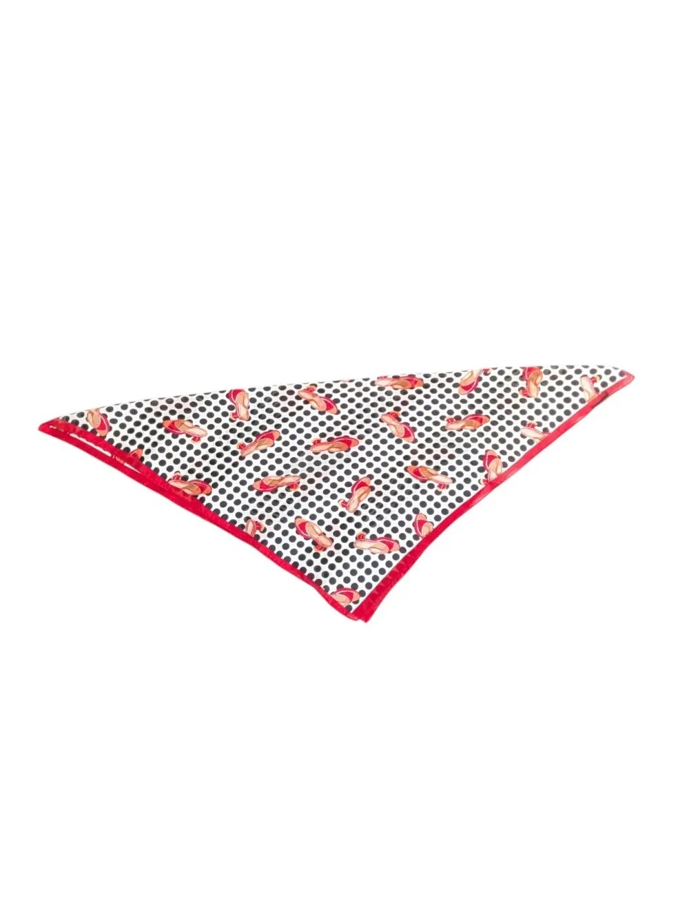 Vintage Polka Dot Satin Silky Scarf 24